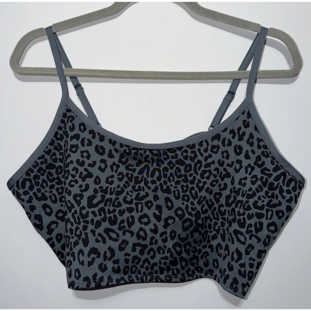 Victoria’s Secret PINK Women’s Leopard  Ultimate Lightly Lined Cross Back Bra L